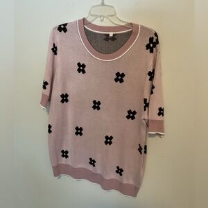 Pink Floral Women's Lightweight Sweater
